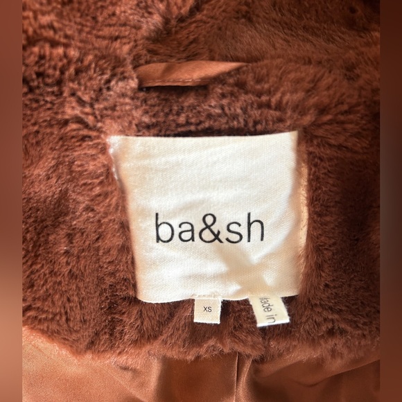 Chocolate brown faux fur coat - Picture 5 of 5